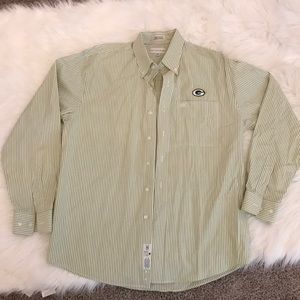 Cutter & Buck Green Bay Packers button down shirt